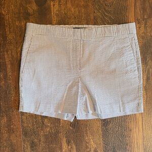 Ann Taylor Blue and White Striped Women's Shorts